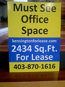 Coroplast for lease sign